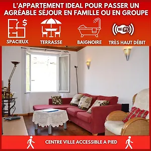 Comme Chez Mamie - Terrasse - Proche Centre Apartamento